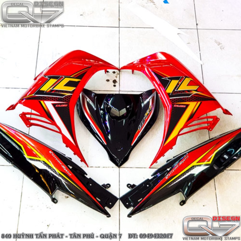 TEM RỜI EXCITER 2011 LC ĐỎ ĐEN