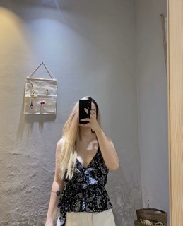 Áo 2 dây peplum