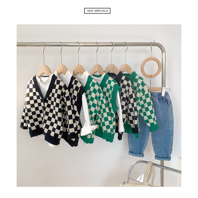 [Babycat Hàng Có Sẵn Bán Chạy Áo Khoác Cardigan Dệt Kim Phong Cách Nhật Bản Hàn Quốc Mùa Xuân Thu Xuân Thu Mỏng Cỡ Nhỏ Cho Bé Trai