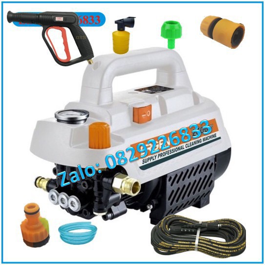 Máy rửa xe cao áp có chế độ điều chỉnh áp lực phun ROMANO R11-2500W kèm clip test máy