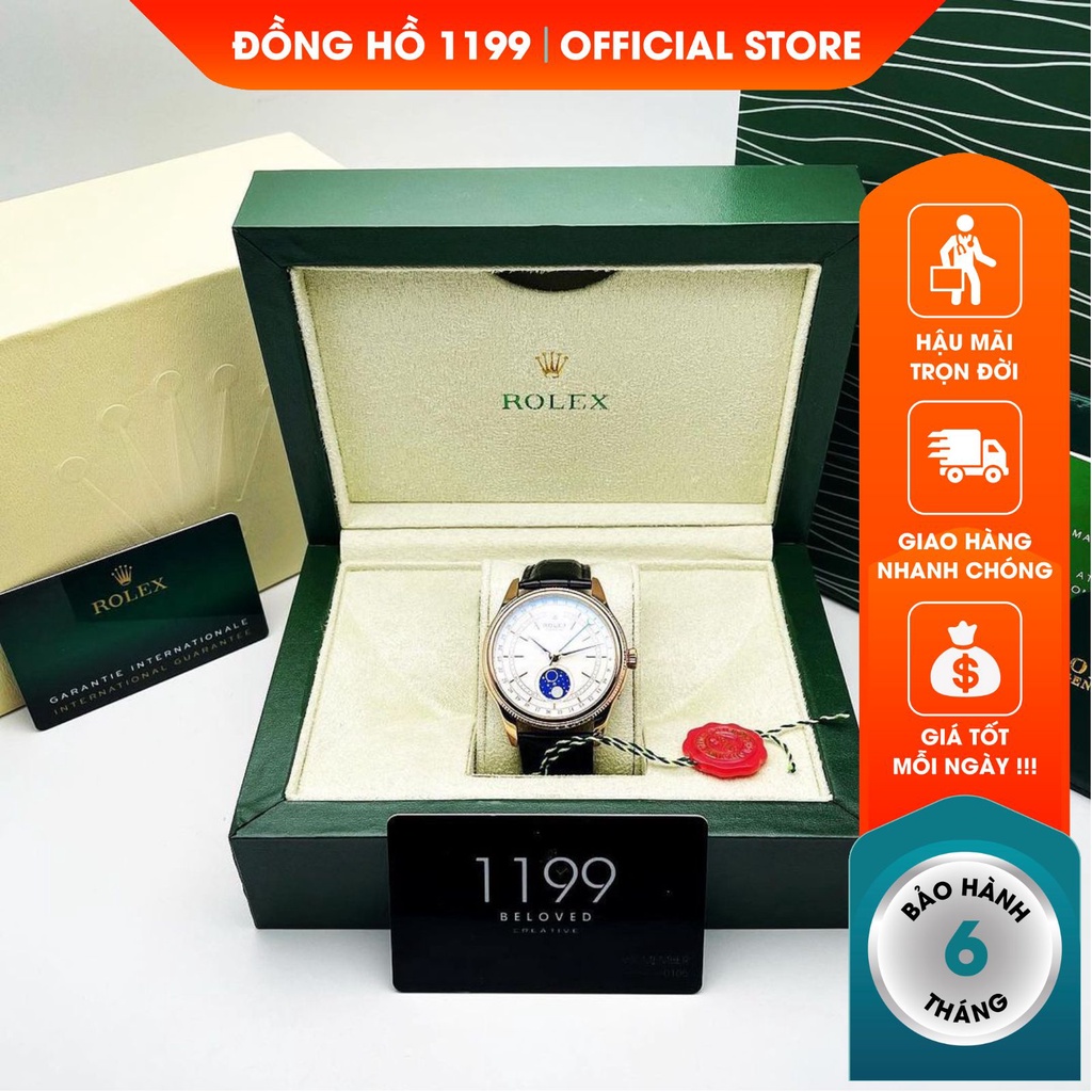 Đồng hồ cơ nam dây da tự động chống nước chống xước tốt chất liệu cao cấp bền bỉ bảo hành 6 tháng 50535 - 1199 Watches