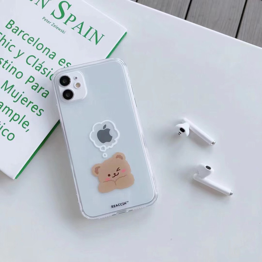 Ốp điện thoại tpu in hình gấu cho iPhone12/ 12Promax / 12Mini / 11Promax / 11 / 7Plus / XS max / XR | BigBuy360 - bigbuy360.vn
