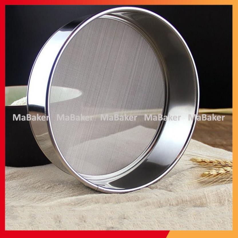 Rây bột inox 15cm loại tốt, cao cấp cứng cáp, sáng bóng bền đẹp, mắt lưới siêu nhỏ, siêu mịn - MaBaker