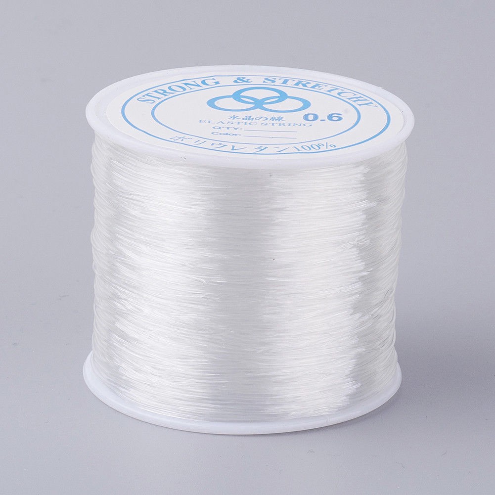1 Cuộn Dây Cước Co Giãn Dày 0.6mm Dài 100m