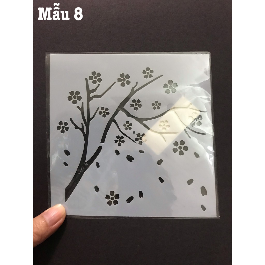 Pet Stencil - khuôn hình trang trí (Kích thước 13cm x 13cm) - 01 chiếc