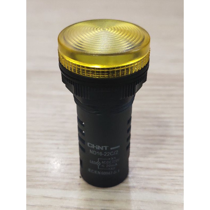 Đèn báo pha 220V phi 22 ND16-22C/2 220V Chint