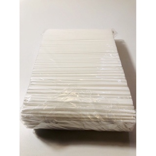 100 ống hút trắng phi 6