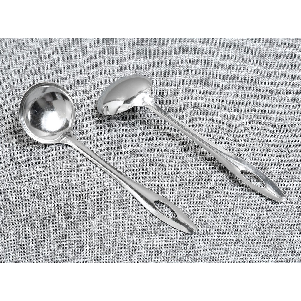 Combo 2 Vá Lẩu Inox 27cm , Vá Canh inox