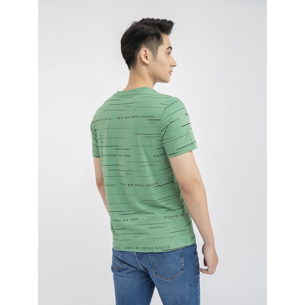 Áo thun nam cao cấp ARISTINO họa tiết toàn thân phá cách, tinh tế - ATS021S1