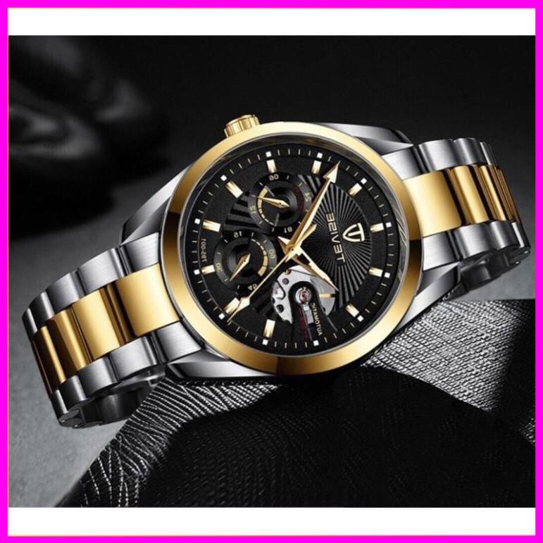 [ Hàng Xịn ] ĐỒNG HỒ AUTOMATIC TEVISE CHÍNH HÃNG NAM DÂY INOX NGUYÊN KHỐI CAO CẤP (TẶNG KỀM HỘP) [ Đồng Hồ Nam Cao Cấp] | BigBuy360 - bigbuy360.vn