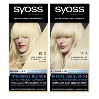 Thuốc Tẩy Tóc Syoss Đức 13-0, 13-5 và thuốc nhuộm tóc