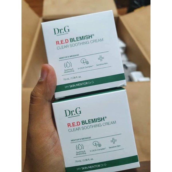 Kem dưỡng dành cho da nhạy cảm Dr.G RED Blemish Soothing Cream