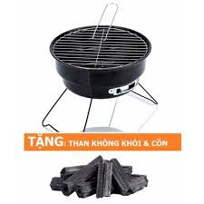 Bếp nướng than BBQ tròn chắc chẵn tặng kèm 1 kg than sạch không khói Hàn Quốc