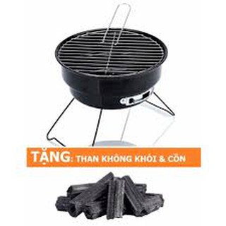 Bếp nướng than BBQ tròn chắc chẵn tặng kèm 1 kg than sạch không khói Hàn Quốc