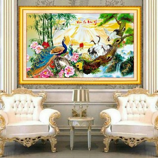 Tranh đính đá vạn sự như ý 100x60cm - vs455 - chưa đính