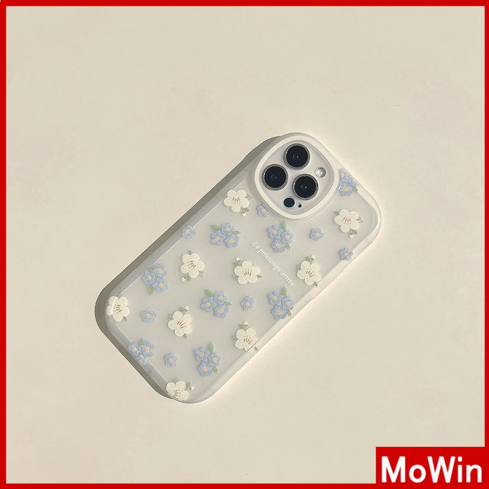 Ốp điện thoại in hình hoa xanh lam thích hợp cho iPhone 13 pro max iPhone 12 pro max iPhone 11 iPhone7 plus