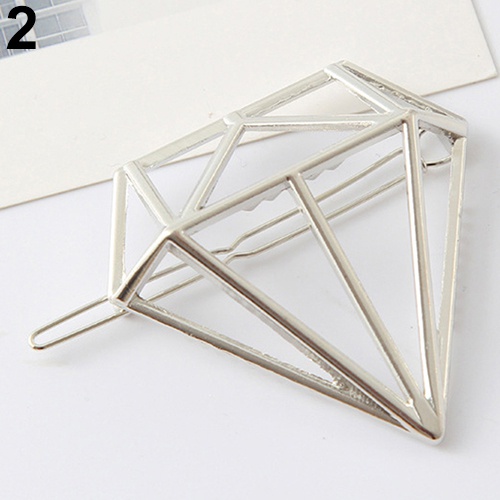 Kẹp tóc hình kim cương thanh lịch cho nữ