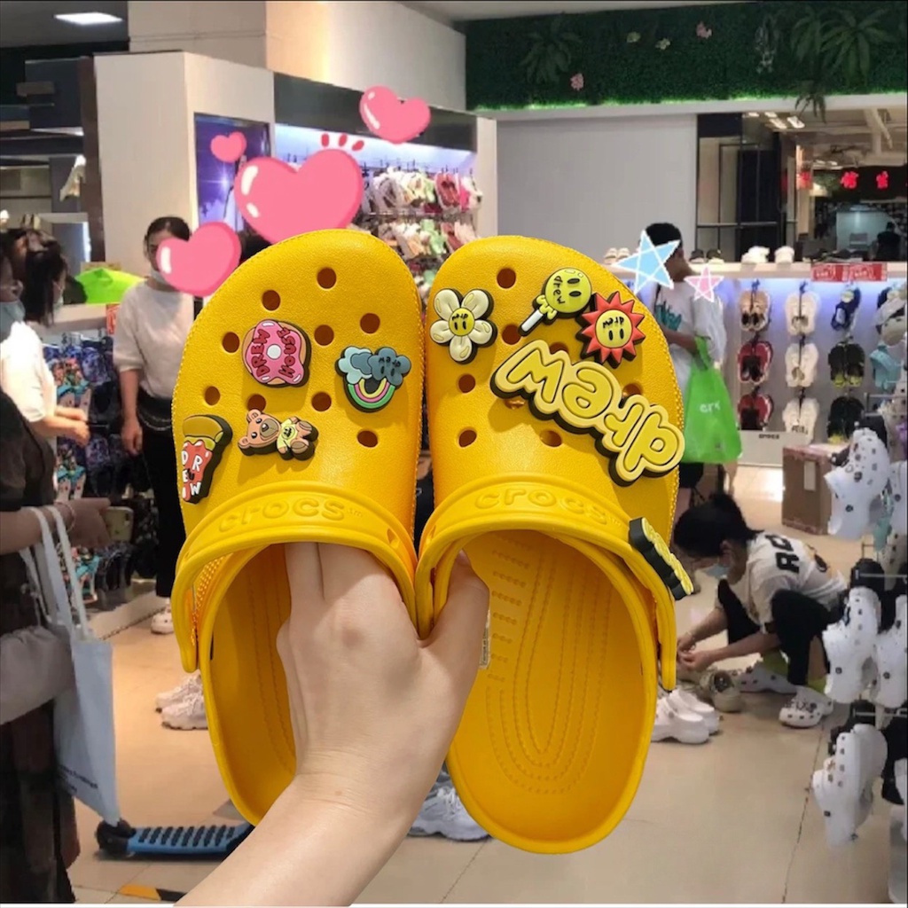 [Hàng xuất] Dép sục Clog - TẶNG kèm full bộ hình gắn Drew House 3D như ảnh