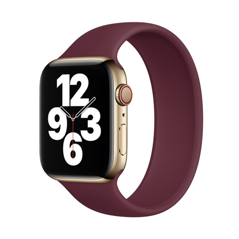 Dây Đeo Thể Thao Bằng silicone Cho Đồng Hồ Thông Minh apple watch series 7 / 6 / 5 / SE / 4 / 3 / 2 Solo Loop iwatch 45mm 41mm 44mm 42mm 40mm 38mm