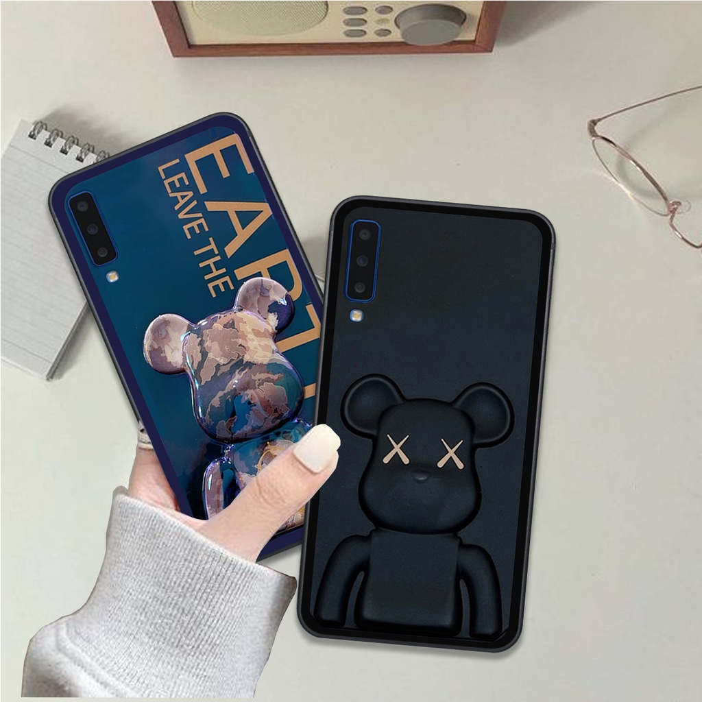 Ốp Samsung A7 2018 / A9 2018 bộ hình gấu bearick spider man cá tính phong cách siêu ngầu giá rẻ