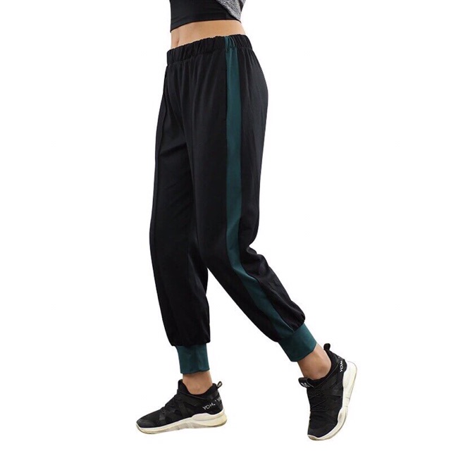 QUẦN JOGGER NỮ PHỐI MÀU CAO CẤP/ VNXK / LIN SPORT