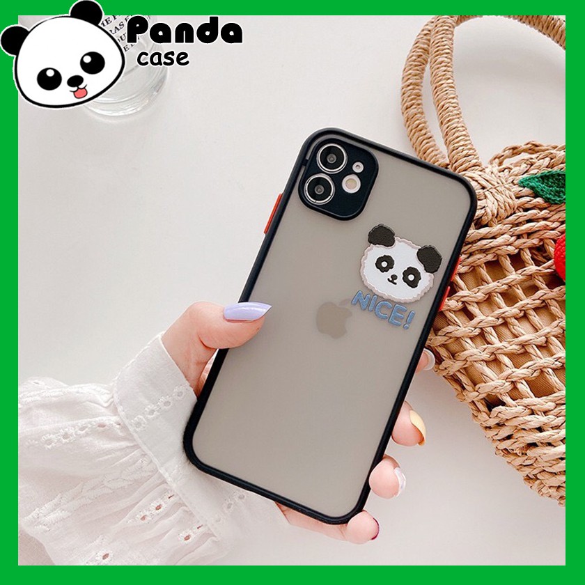 Ốp lưng iphone Panda Case nhám mờ bảo vệ camera - X/Xs/XsMax/11/11 pro/11 promax/12/12Pro