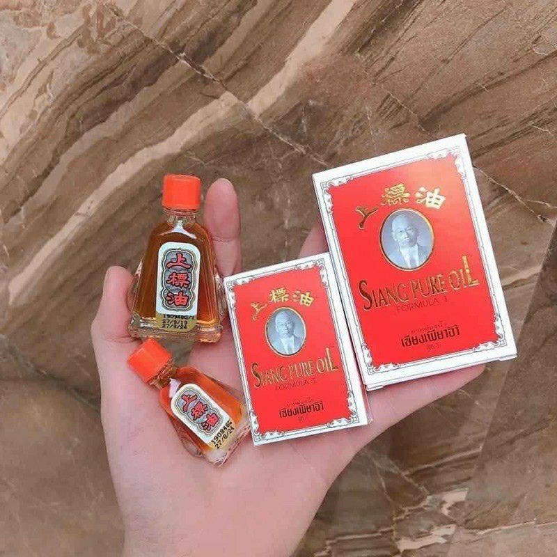 Dầu gió SIANG PURE OIL Thái nước vàng chai 3ml và 7ml