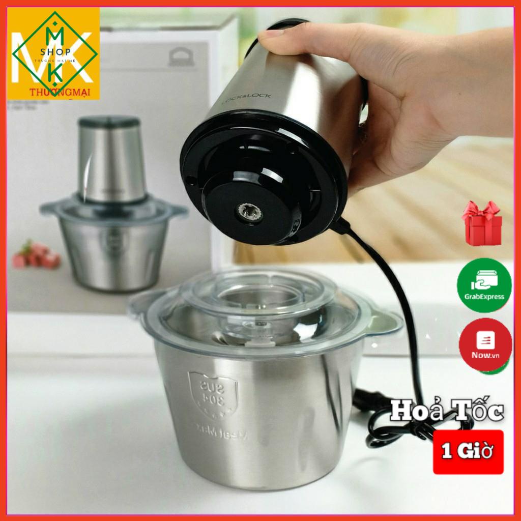 [ GIÁ SỈ  ] Máy xay thịt đa năng cối Inox ,cối xay sinh tố,hoa quả ,tỏi ớt ,xay đá ,4 lưỡi dung tích 2L Hàng chính hãng