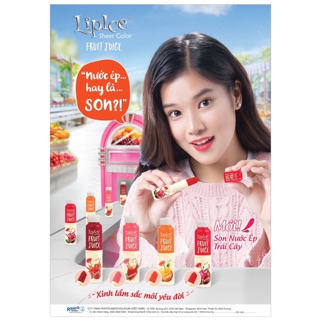 Son Dưỡng Có Màu Lipice Sheer Color Fruit Juice 4g