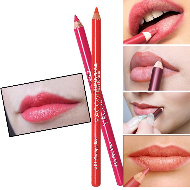 [Chính Hãng] Chì Kẻ Viền Môi Vacosi Natural Studio Lipliner Pencil VL01