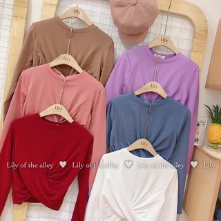 áo croptop xoắn eo (ib chon màu)