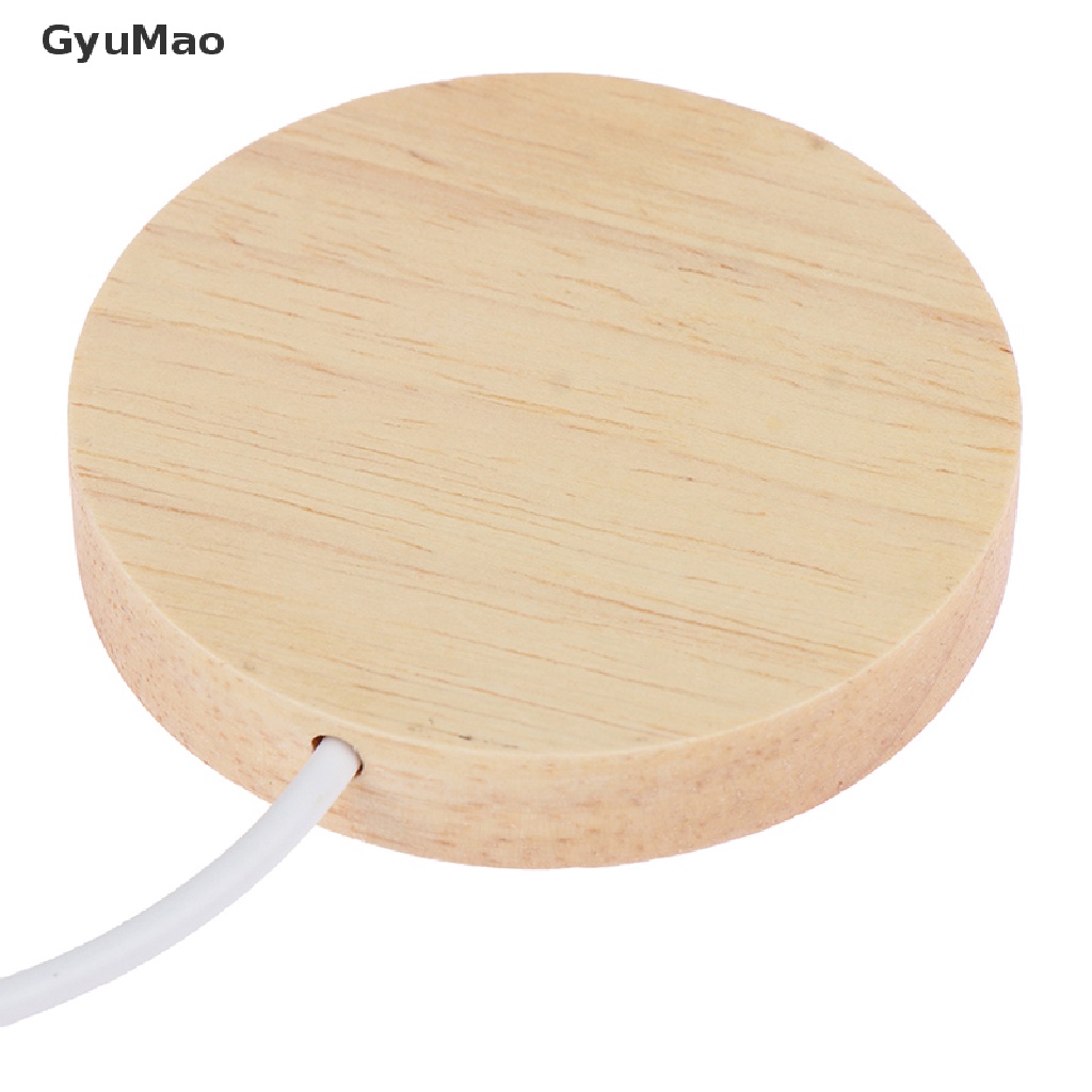 Đế đèn led ngủ trưng bày pha lê thủy tinh nhựa resin nghệ thuật trang trí bằng gỗ HDY cxGYMO