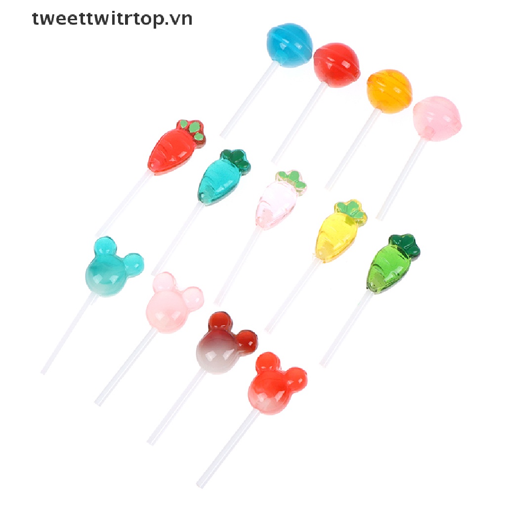 5 Kẹo mút giả trang trí nhà búp bê xinh xắn