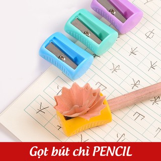 Dụng cụ gọt bút chì PENCIL bằng nhựa nhiều màu (GBC05)