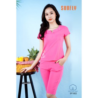 Bộ đồ mặc nhà Sunfly, xuân hè SP1802