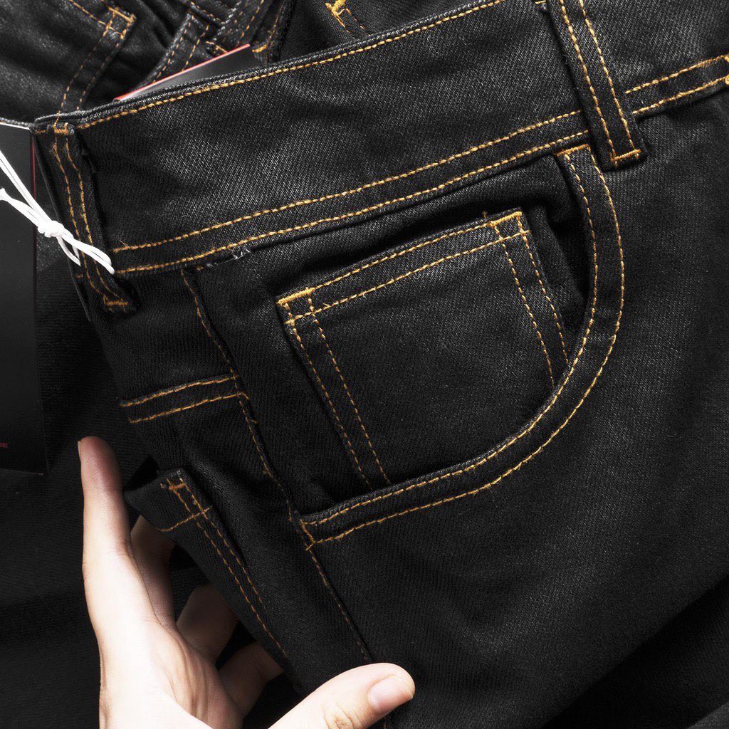 Quần jeans nam đen chỉ nổi VNXK HNSTORE1809