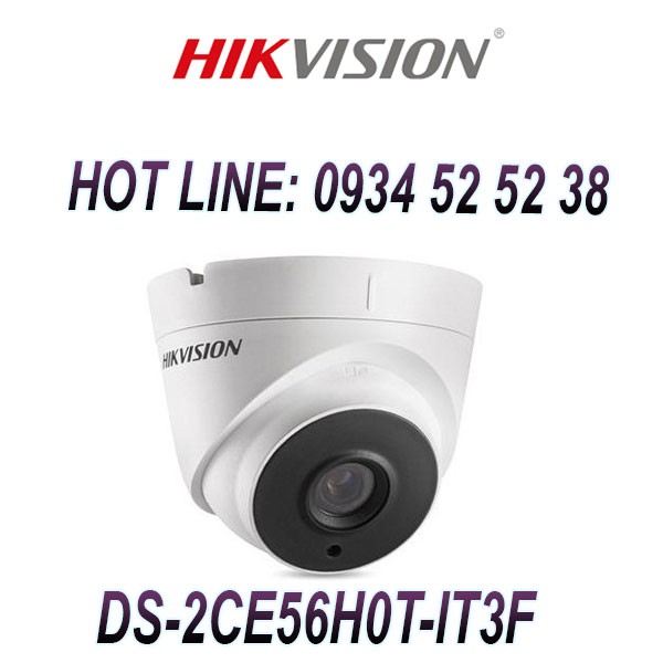 Camera Dome 4 in 1 hồng ngoại 5.0 Megapixel HIKVISION DS-2CE56H0T-IT3F