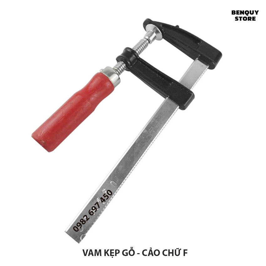 VAM KẸP GỖ - CẢO CHỮ F NHIỀU KÍCH THƯỚC :LƯ 120X300, 120X400, 120X500, 120X600, 120X800, 120X100, 120X120, 120X150MM.