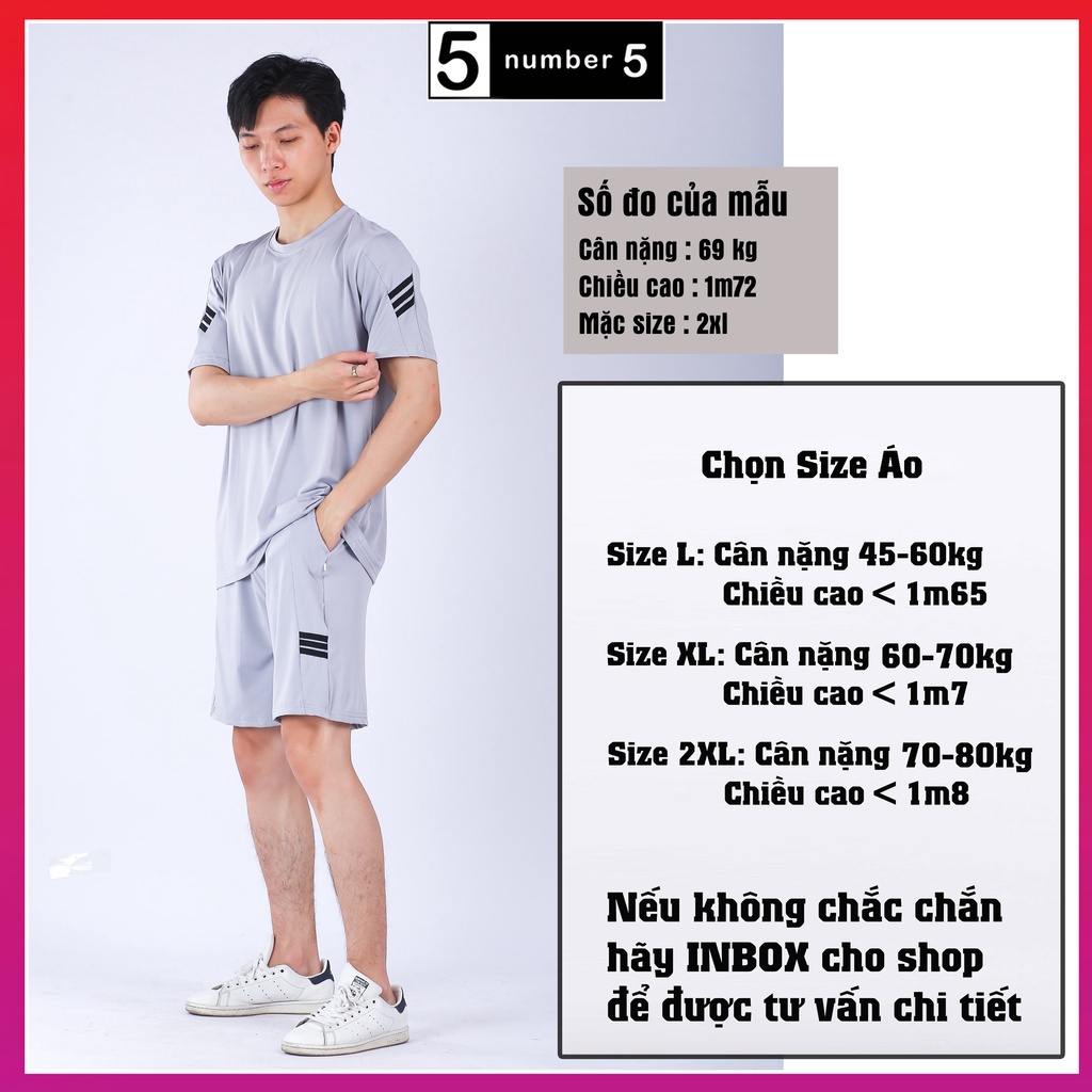 Bộ Thể Thao Nam Chất Thun Co Giãn 4 Chiều Mặc Nhà Mùa Hè Mát Mẻ [BSH]