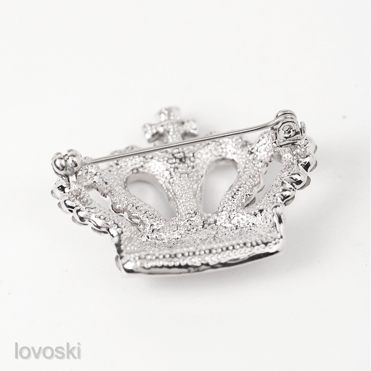 Cài Áo Hình Vương Miện Đính Đá Thời Trang