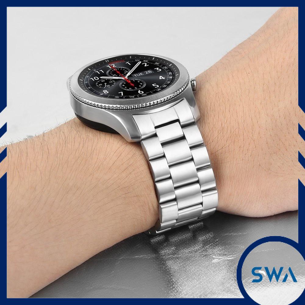 Dây thép đúc ngàm cong đồng hồ thông minh samsung galaxy watch gear s3 classic frontier 22mm không gỉ - SWASTORE