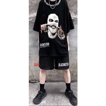 Bộ áo phông người bịt mặt vòng cổ BAL TH6