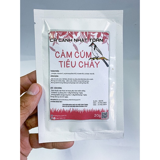 DINH DƯỠNG HỖ TRỢ CÁC VẤN ĐỀ CHO CHIM CẢNH ACPHARNO 20G