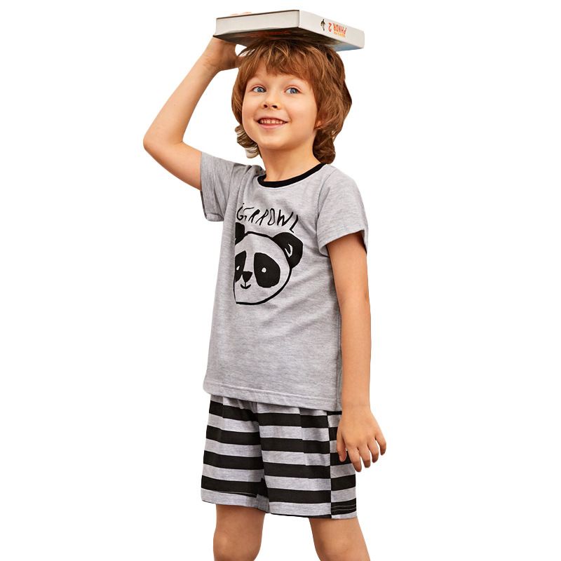 Bộ bé trai Maven cotton in hình con vật