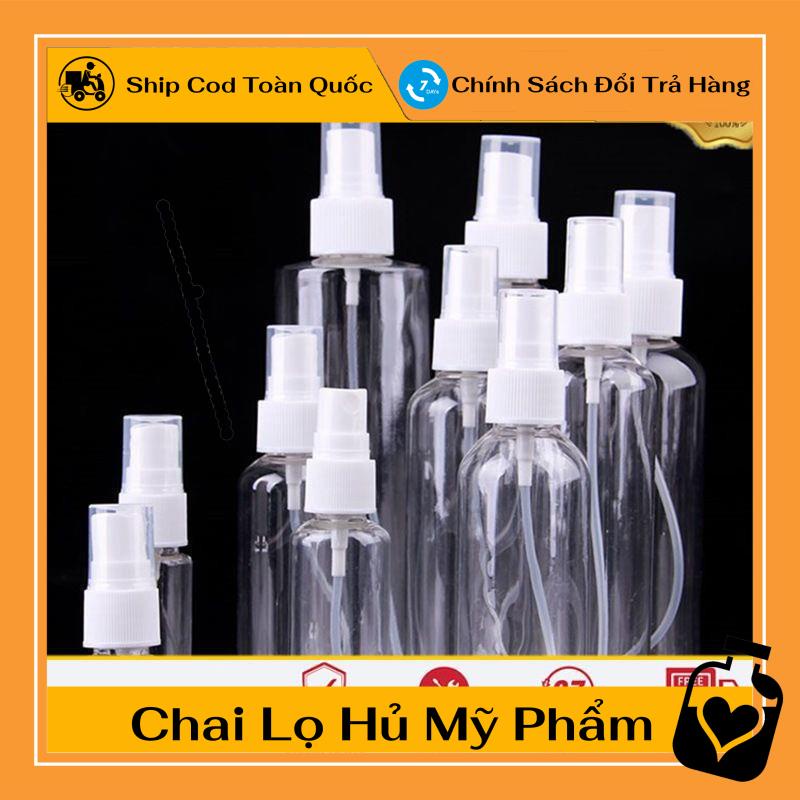 Chai nhựa pet xịt phun sương 20ml / lọ chiết nước hoa