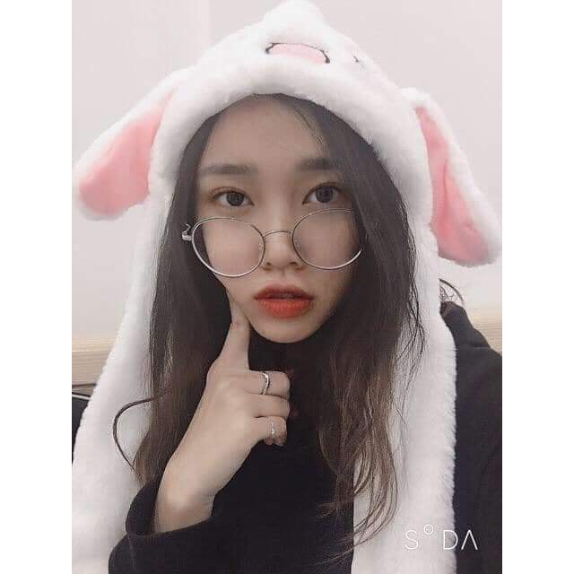MŨ TAI THỎ GIẬT GIẬT THEO NHẠC HOTTREND IDOL KPOP SIÊU MỀM MỊN - MŨ TAI THỎ GIẬT SIÊU KUTE