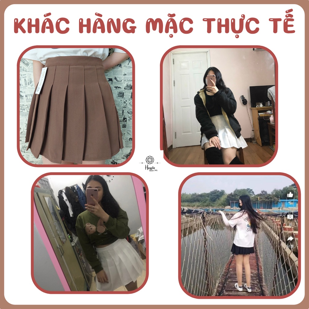 Chân Váy Tennis Ngắn Xếp Ly ,Cạp Cao Xòe, Dáng Chữ A Siêu Đẹp Phong Cách Hàn Quốc Cao Cấp ZOZO Hai Màu Trắng, Đen Có Lót | BigBuy360 - bigbuy360.vn