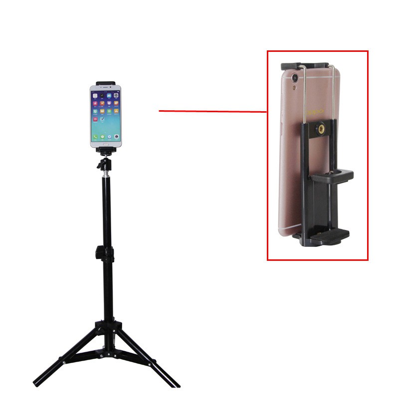 [Mã 2404EL10K giảm 10K đơn 20K] Đầu Kẹp điện thoại, iPad máy tính bảng gắn cho tripod chân máy ảnh gậy selfie