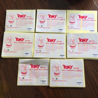 Giấy decal in mã vạch Tomy A5