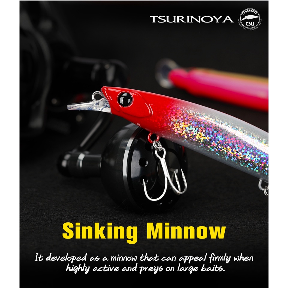 Mồi lure câu cá chẽm ghềnh biển TSURINOYA DW109F 26.4gr bayonet Hita Lure
